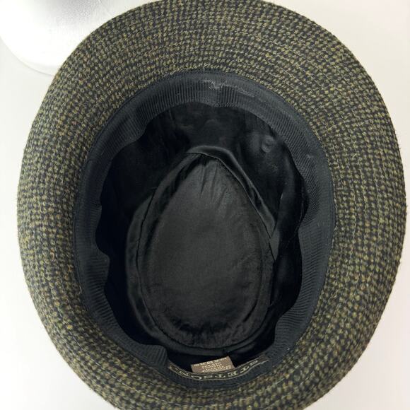 Stetson Men's Trilby Fedora Hat Size M Wool Blend Winter Classic Black - Picture 6 of 9